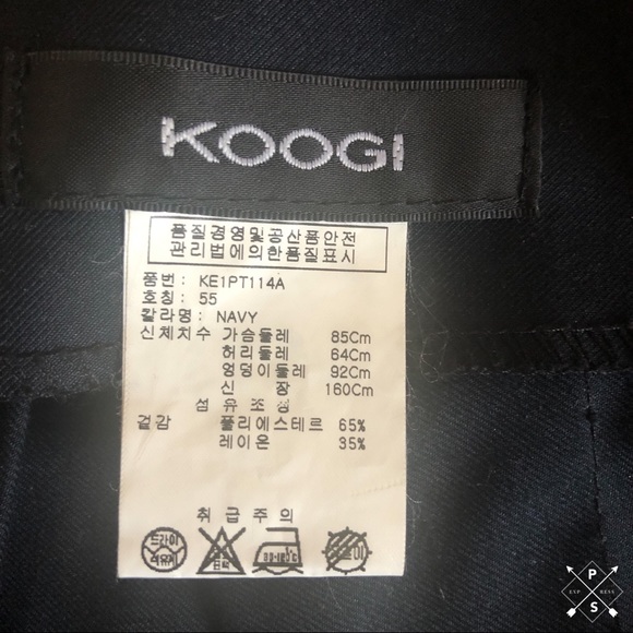 KOOGI Navy Box Pleat Skort. Small - Picture 6 of 6